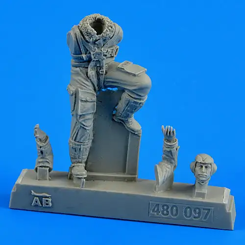 Aerobonus 480097 1/48 WWII German Luftwaffe Bf109 Late Version Pilot (Climbing p