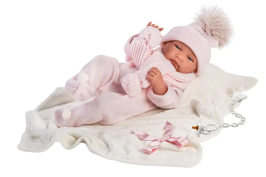 Anatomically Correct Baby Doll With Blanket | 17" | Jill