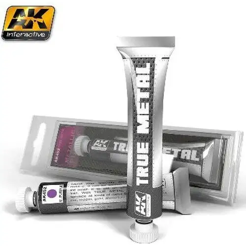 AK Interactive 452 True Metal: Metallic Purple 20ml Tube Acrylic Hobby Paint