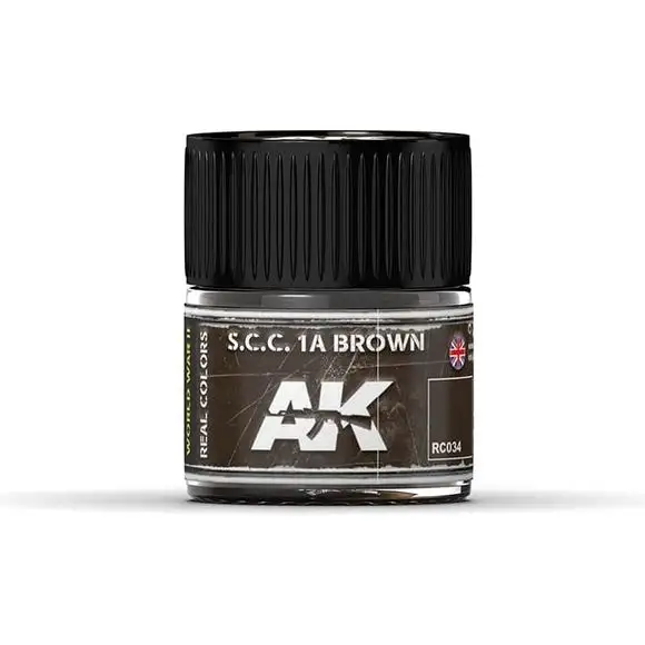 AK Interactive AFV Real Color RC034 S.C.C.1A Brown 10ml Hobby Paint