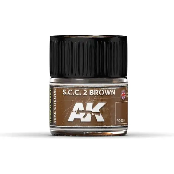 AK Interactive AFV Real Color RC035 S.C.C.2 Brown 10ml Hobby Paint