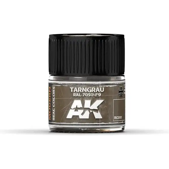 AK Interactive AFV RC091 Tarngrau RAL 7050-F9 10ml Acrylic Hobby Paint