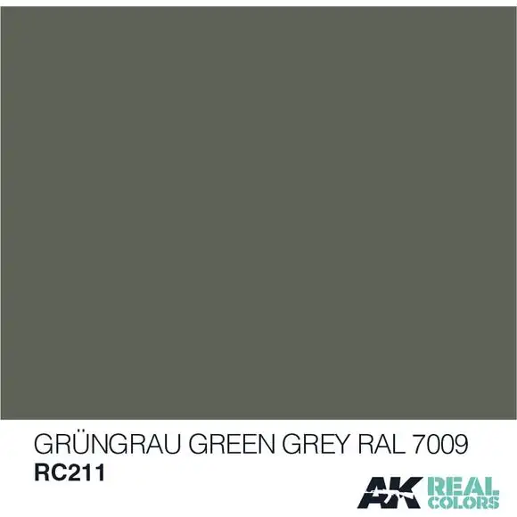 AK Interactive Real Color GrunGrau Green Grey 10ML Acrylic Hobby Paint Bottle