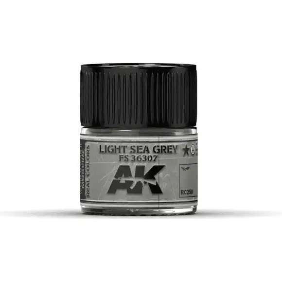 AK Interactive Real Color Light Sea Grey 10ML Acrylic Hobby Paint Bottle