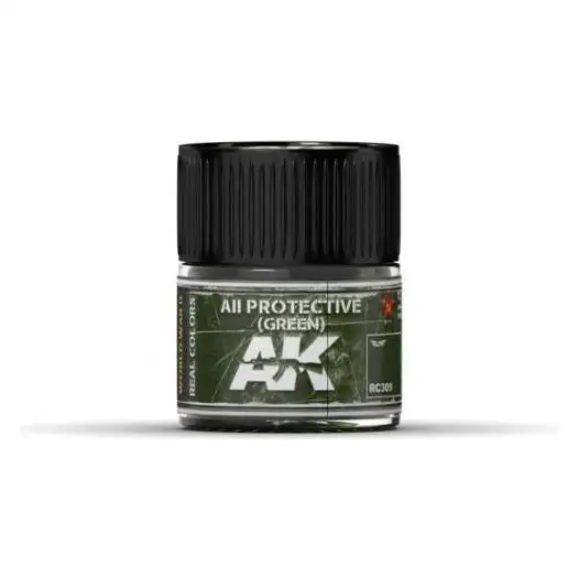 AK interactive Real Color AII GREEN 10ML Acrylic Hobby Paint Bottle