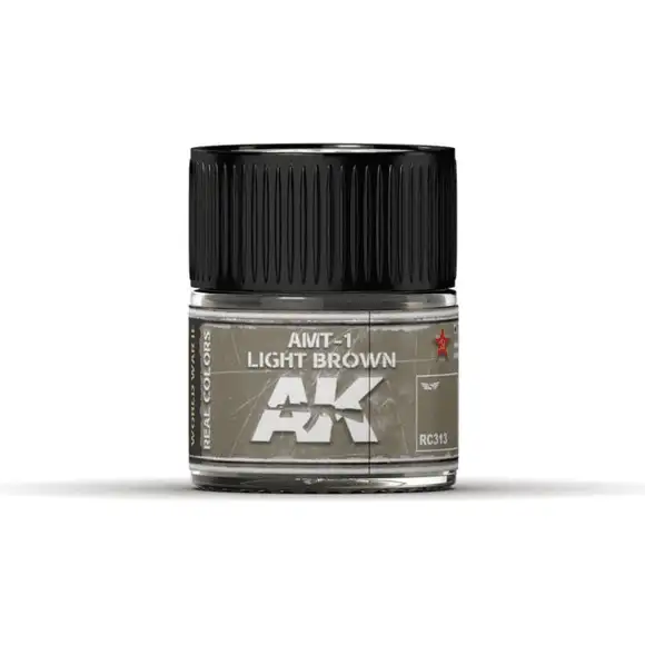 AK Interactive Real Color AMT-1 Light Brown 10ML Acrylic Hobby Paint Bottle