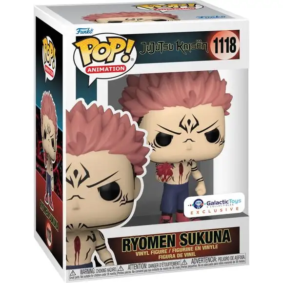 Galactic Toys Exclusive Funko Pop! Animation: JJK- Sukuna w/ Heart Common Pop Vinyl