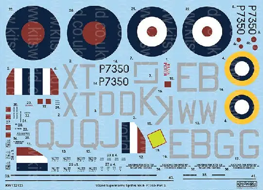 Warbird Decals 132103 1/32 Supermarine Spitfire Mk IIa BBMF 2001-2009 Pt.3