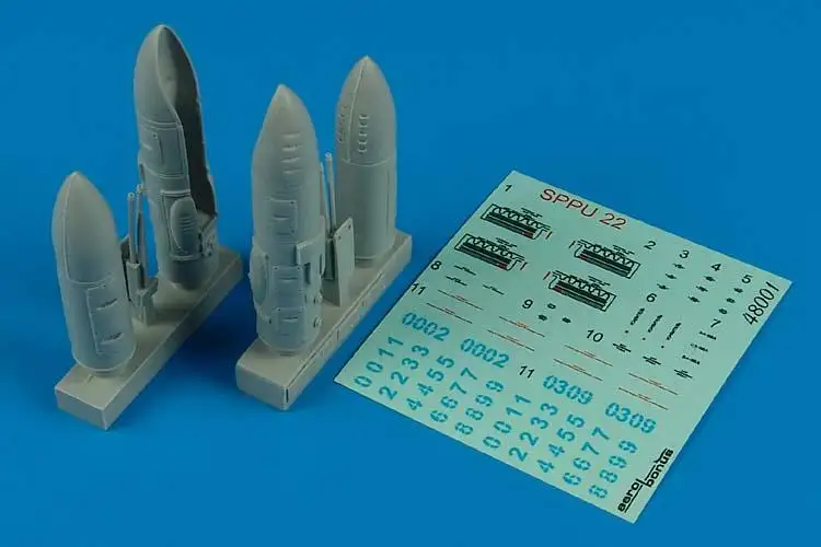 Aerobonus 480001 1/48 SPPU22 Soviet Gun Pods