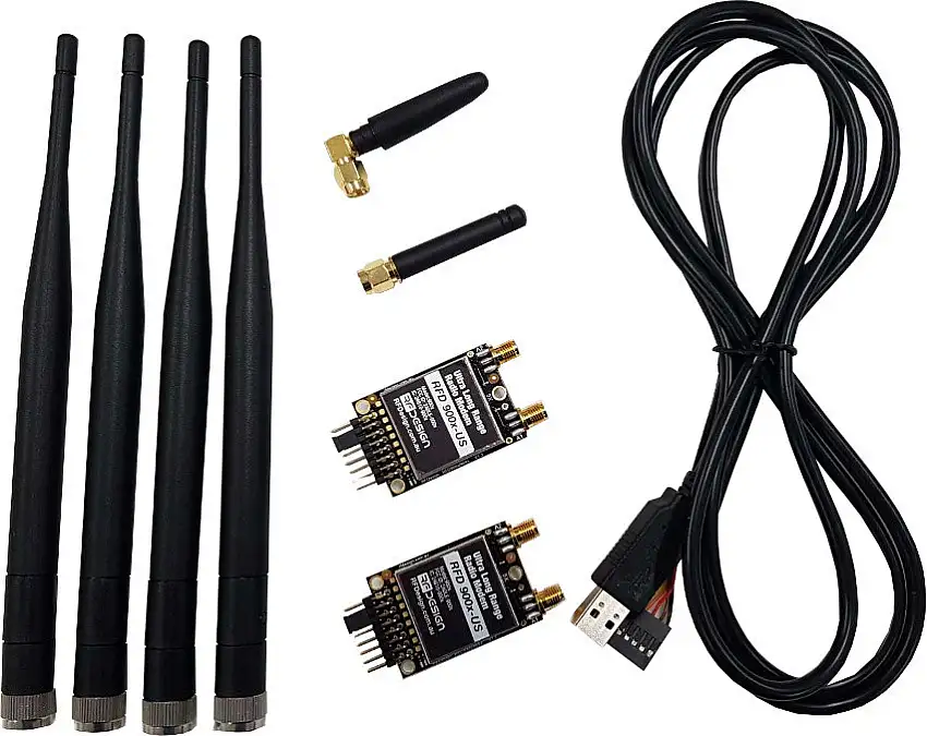 RFDesign RFD900x-US Telemetry Modem Bundle (FCC Approved)