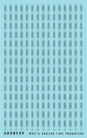 Archer Fine Transfers 88039 Surface Details: HO 6" (152mm) Louvers pre-1950s & Others