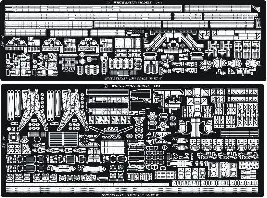 White Ensign Models 35172 1/350 HMS Belfast Detail Set (D)