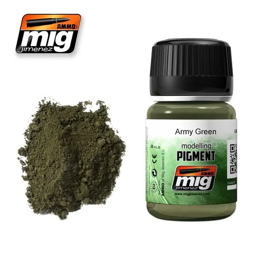 Army Green Weathering Pigment AMMO by Mig Jimenez