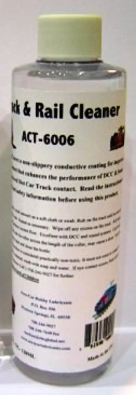 Rail & Track Cleaner 8oz. Bottle Aero-Car Hobby Lubricants
