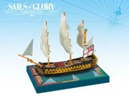AGSSGN108C Ares Games Sails of Glory: HMS Queen Charlotte 1790 British SotL Ship Pack