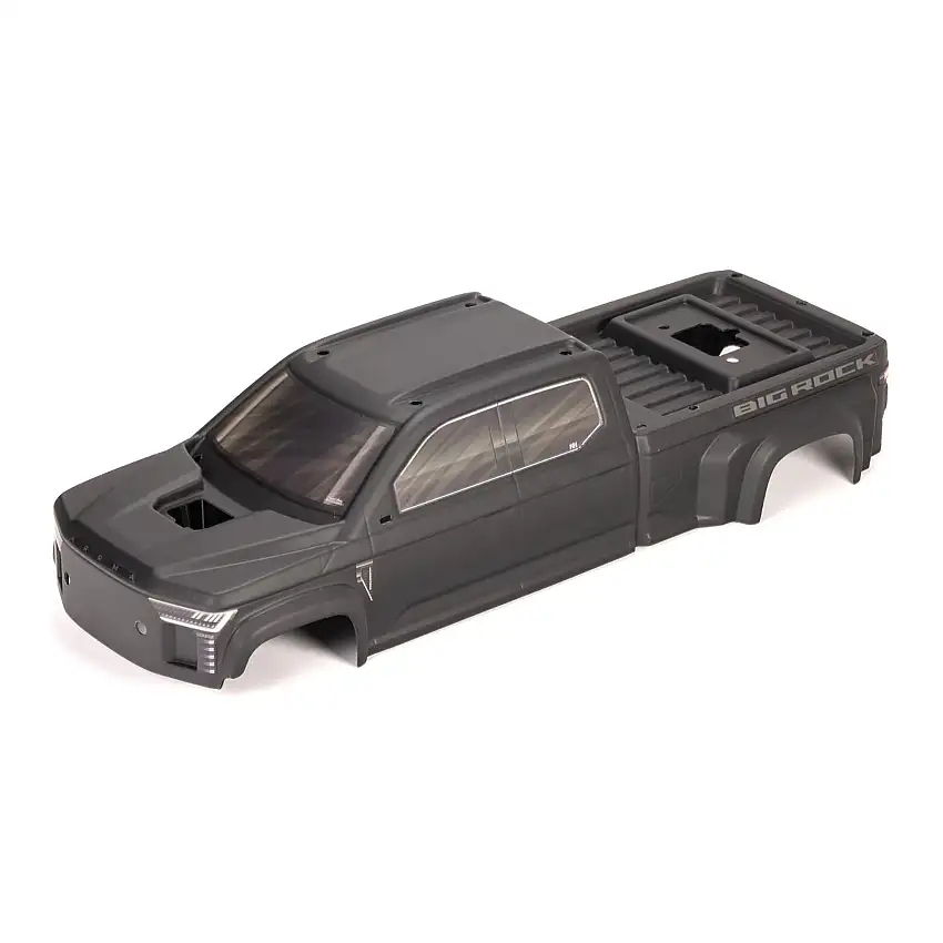 BIG ROCK CREW 4X4 Cab Clipless Painted Decaled Trimmed Body, Matte Black