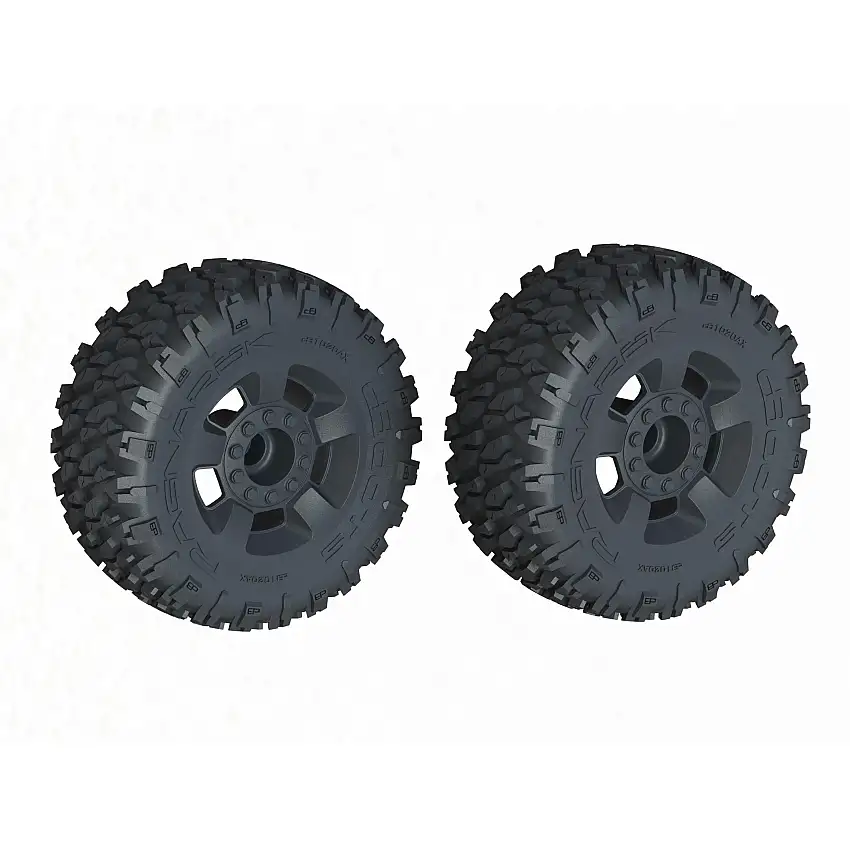 dBoots 'Ragnarok MT' Tire Set Glued, Black (2)