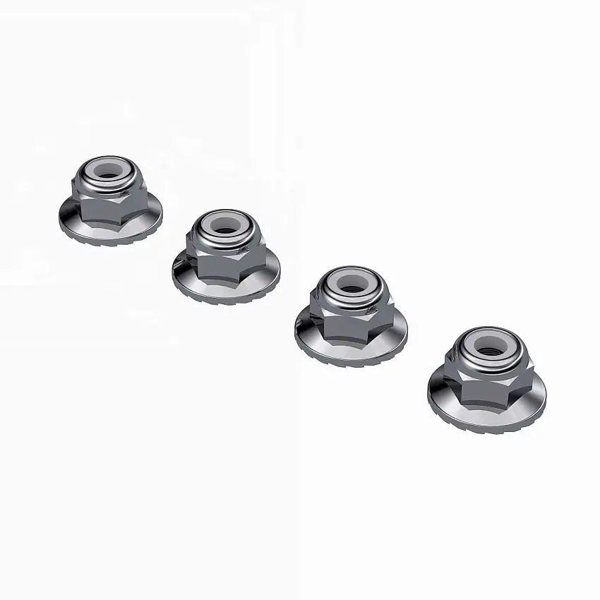 Wide Flanged Nyloc Nut M4 (4)
