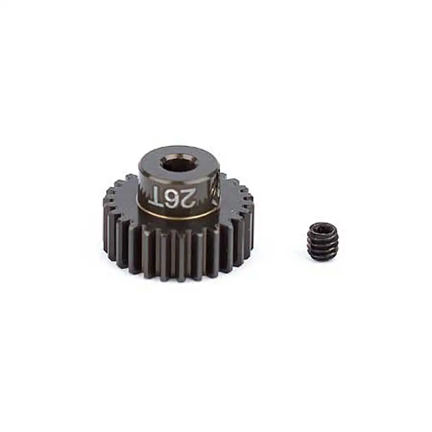 Factory Team Aluminum Pinion Gear, 26T, 48P, 1/8 Shaft