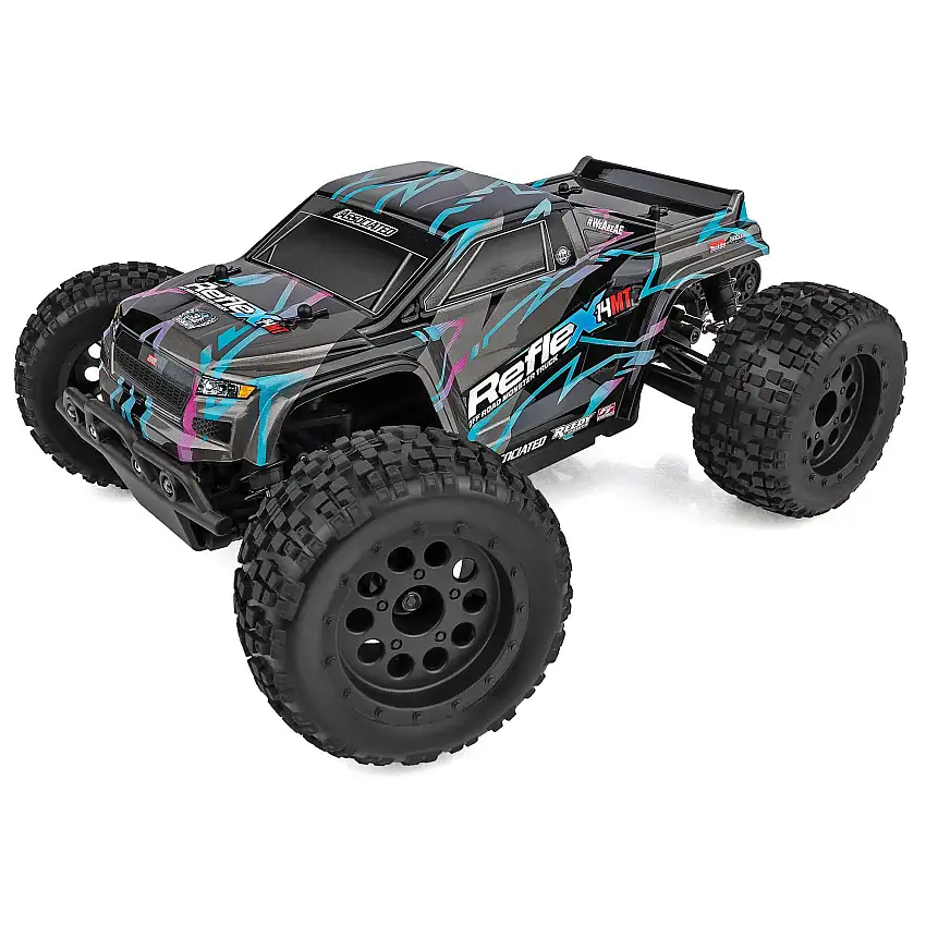 1/24 Reflex 14MT 4x4 Monster Truck RTR, Blue/Purple