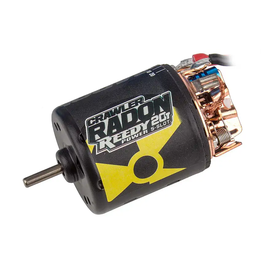 Reedy Radon 2 Crawler 5-Slot Brushed Motor, 20T, 1500Kv: 3.5mm Bullet