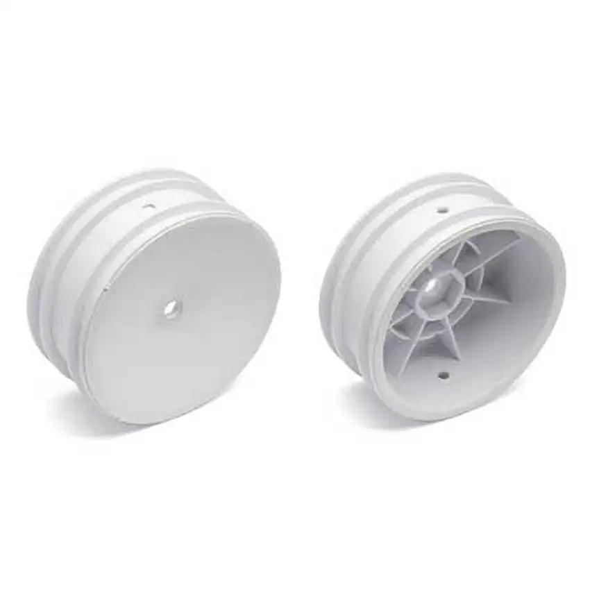 1/10 2.2" 2WD Front Buggy Wheels, White (2)