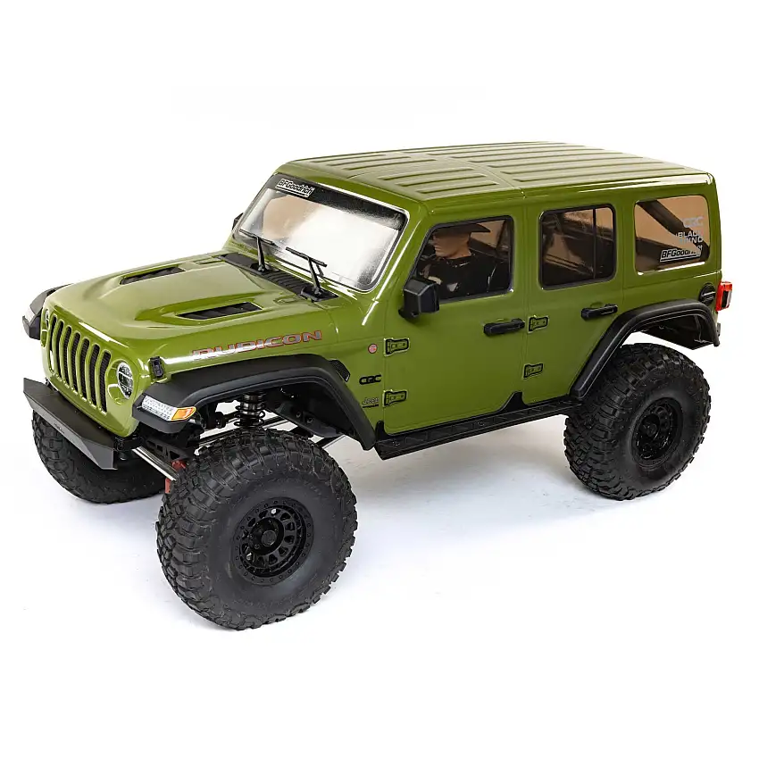 1/6 SCX6 Jeep JLU Wrangler 4X4 RTR Brushless Rock Crawler, Green