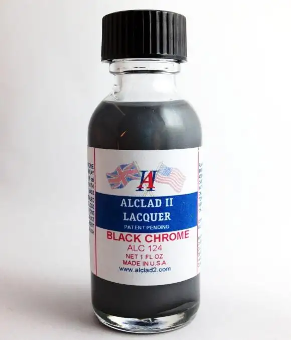 Alclad II 1oz. Bottle Black Chrome Lacquer ALC-124