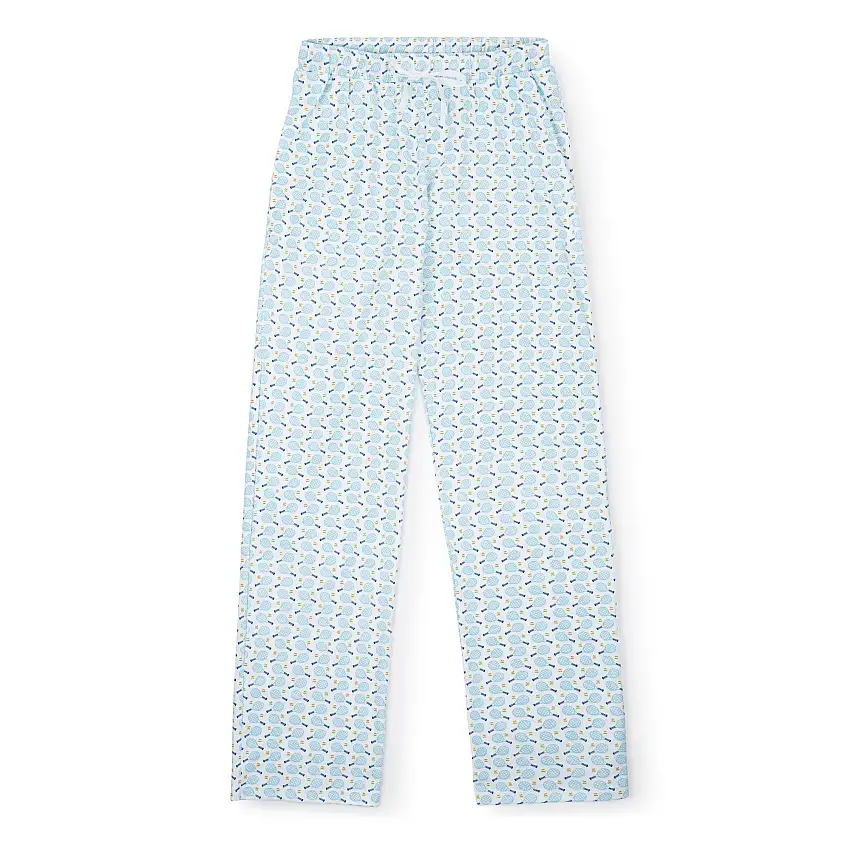 Brent Men's Pima Cotton Hangout Pant - Tennis Match Blue