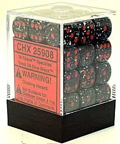 Chessex 12mm d6 Set: Speckled Space (36)