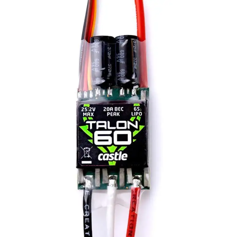 Castle Creations TALON 60, 60-Amp, 6S MAX, Heavy Duty BEC