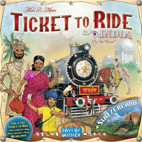 Ticket to Ride India & Switzerland Map Collection Volume 2
