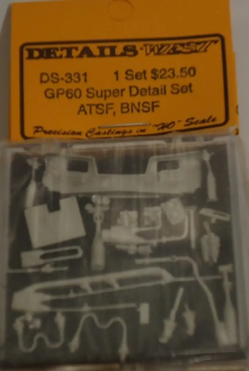 GP60 Super Detail Set, ATSF, BNSF HO Details West