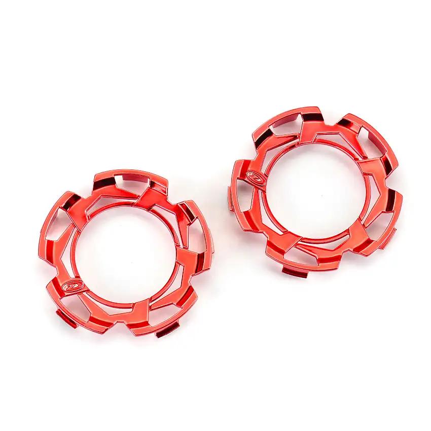 Clip-Lock Wheel Face Red Chrome for Ripper 2.8" Wheel (2)