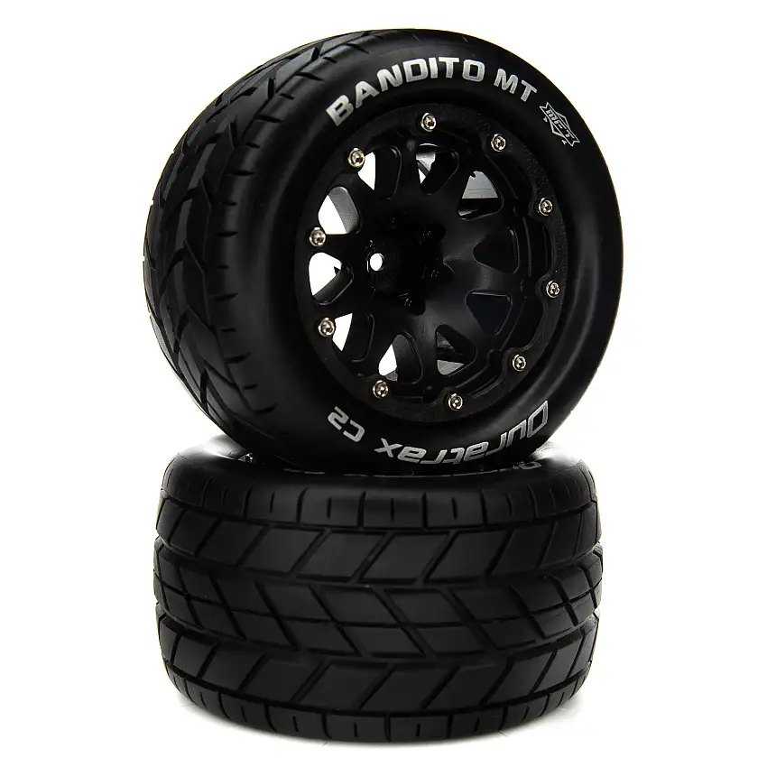Bandito MT Belted 2.8" Mounted Front/Rear Tires, 14mm Black (2)