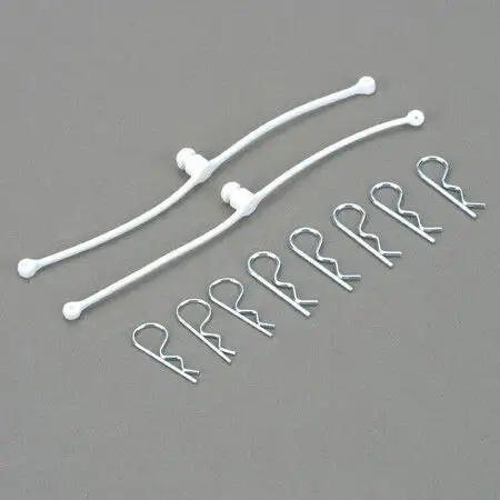 Body Klip Retainers, White (2)
