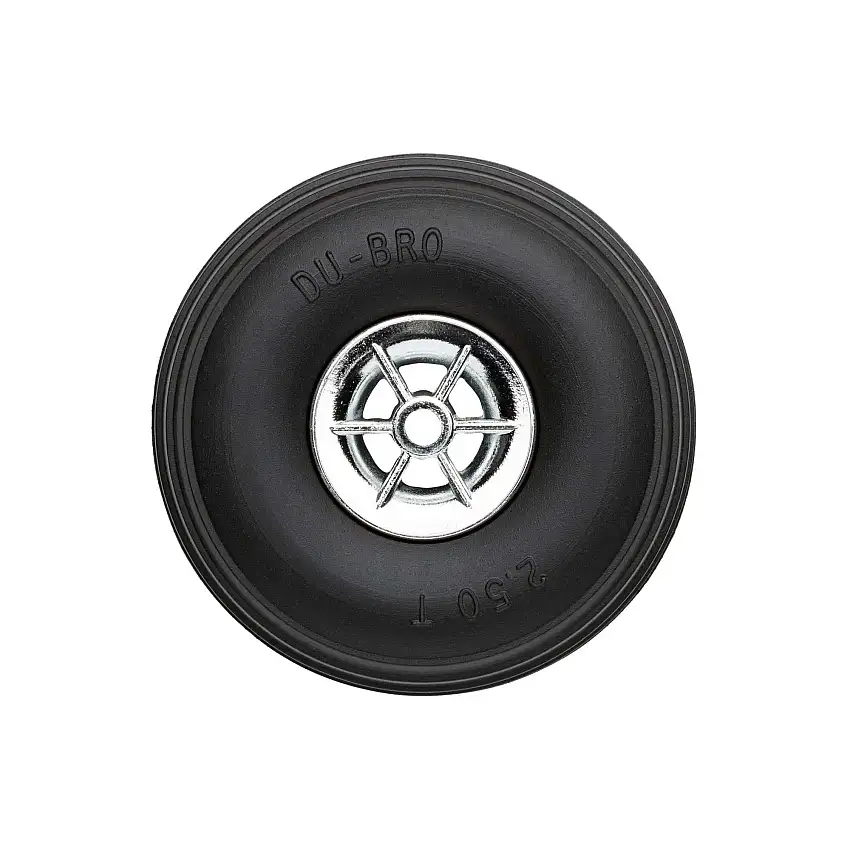 Treaded Chrome Wheels, 2-1/2" Diameter (2)
