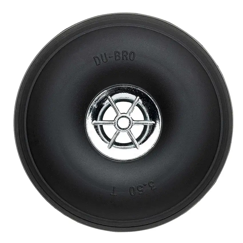 Treaded Chrome Wheels, 3-1/2" Diameter (2)