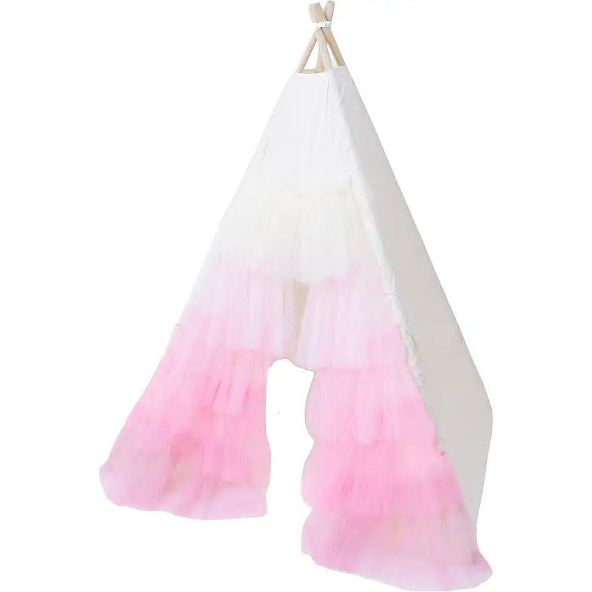 The Pink Ombre Tulle Play Tent