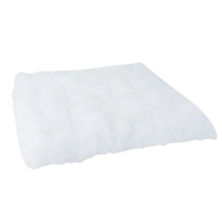 White Luxury Shag Play Mattress