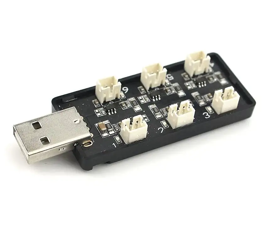 EMAX Charger 6-Port 1S LiPo USB PH2.0 Tinyhawk/Nanohawk Drones