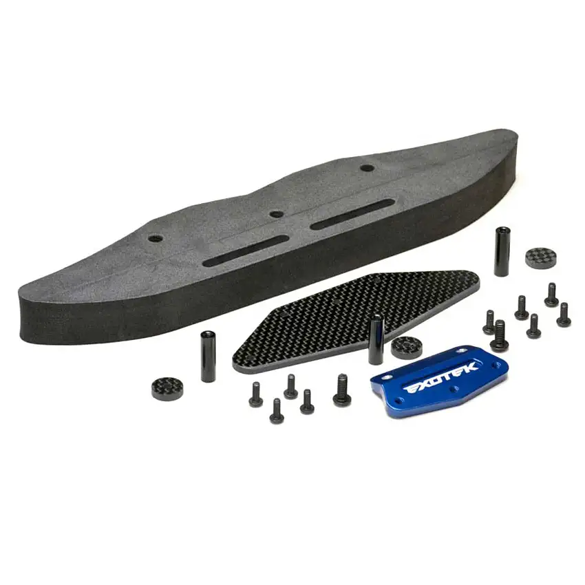 Drag Front Bumper Set, Alloy: Slash