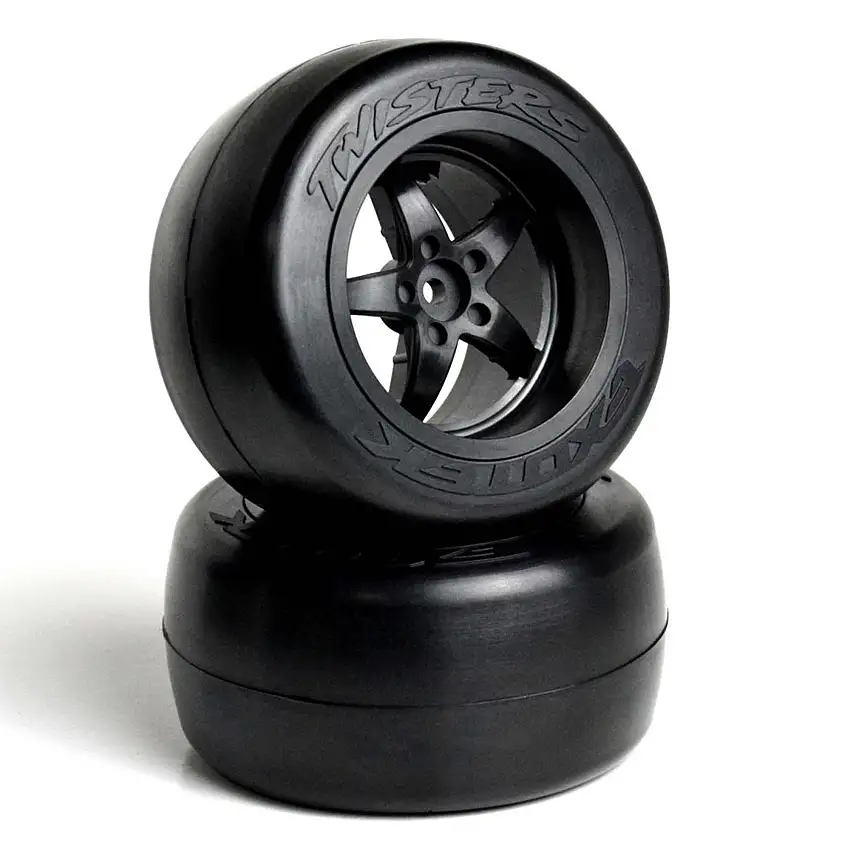 1/10 Twister Street Eliminator Rear 2.2"/3.0" Pre-Mounted Drag Racing Tires (2)