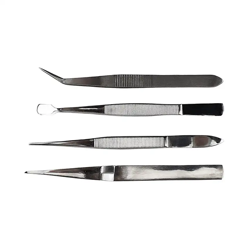 4 Piece Tweezer Set