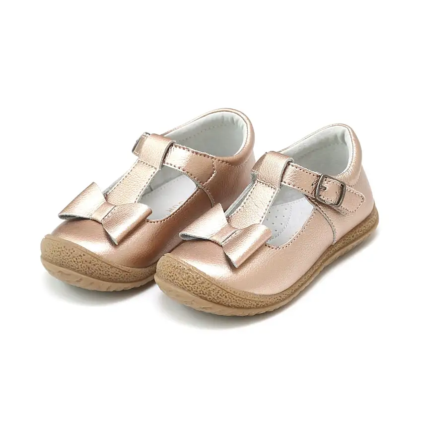 Mary Janes Shimmer Bow T-Strap | Emma