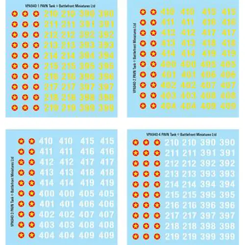 Flames of War: Vietnam - PAVN Decal Sheets (Last Chance)