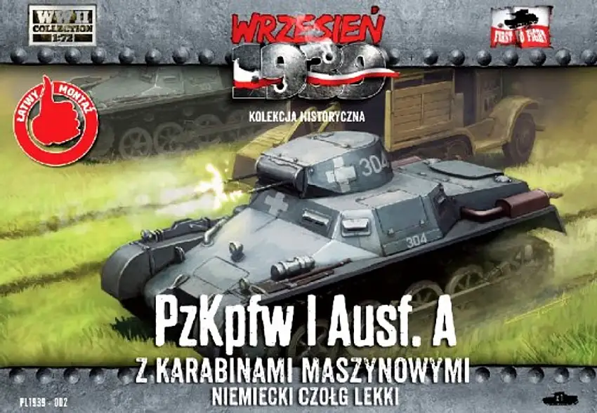 PzKpfw I Ausf A German Light Tank 1/72 First To Flight Models