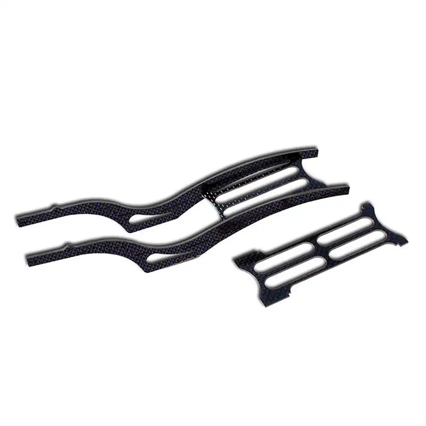 Scythe Carbon Fiber Rail Frame, Blue: SCX24 Jeep Gladiator