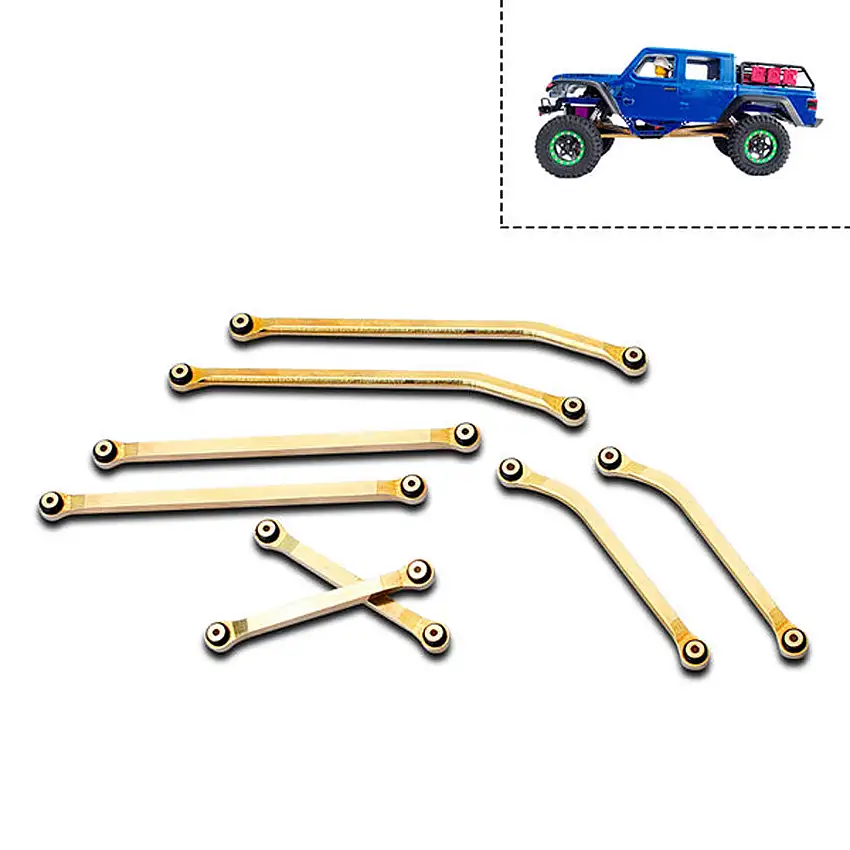 Brass High Clearance Links Set: SCX24 Gladiator