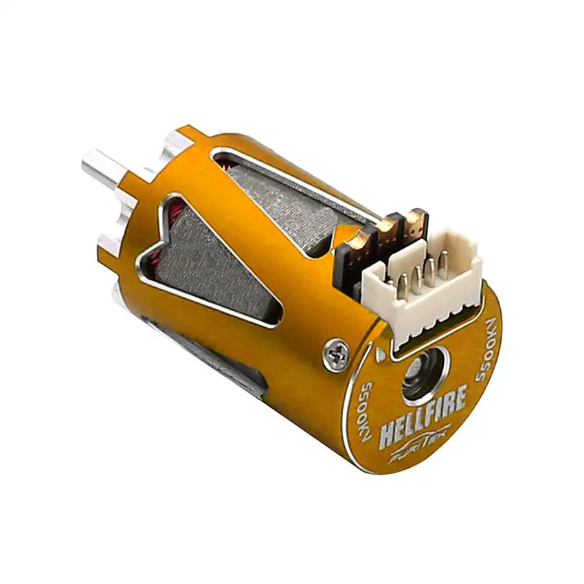 Hellfire 1410 5500Kv Sensored Brushless Motor, Gold